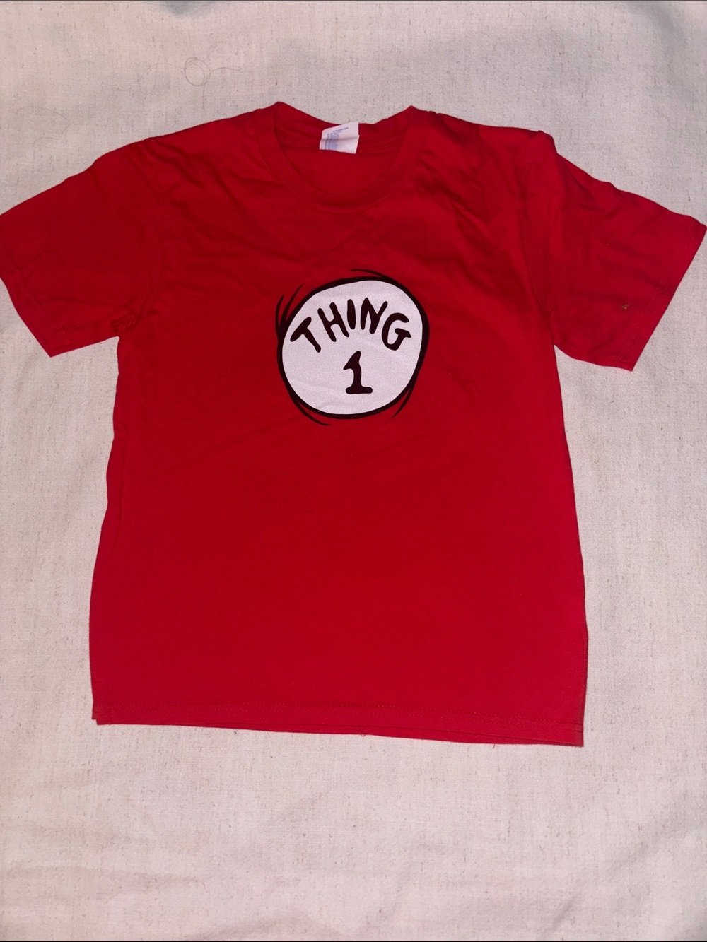 Thing 1 Graphic Kids T-Shirt - Red